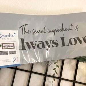 Gray Wall Art - 'Always Love'